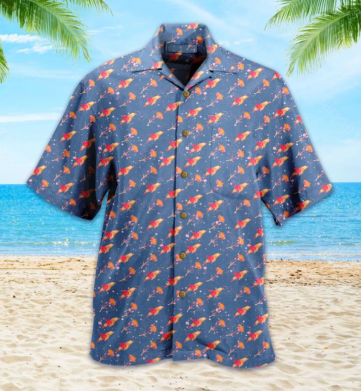 Dolphins Flowers Seamless Pattern Dolphin Nw Hawaiian Shirt 3D