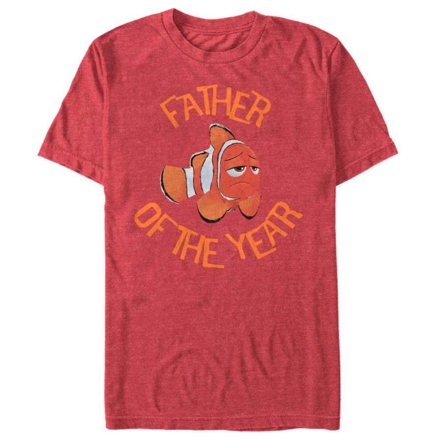 Finding Dory Men’s Marlin Father of the Year  T Shirt Red Heather