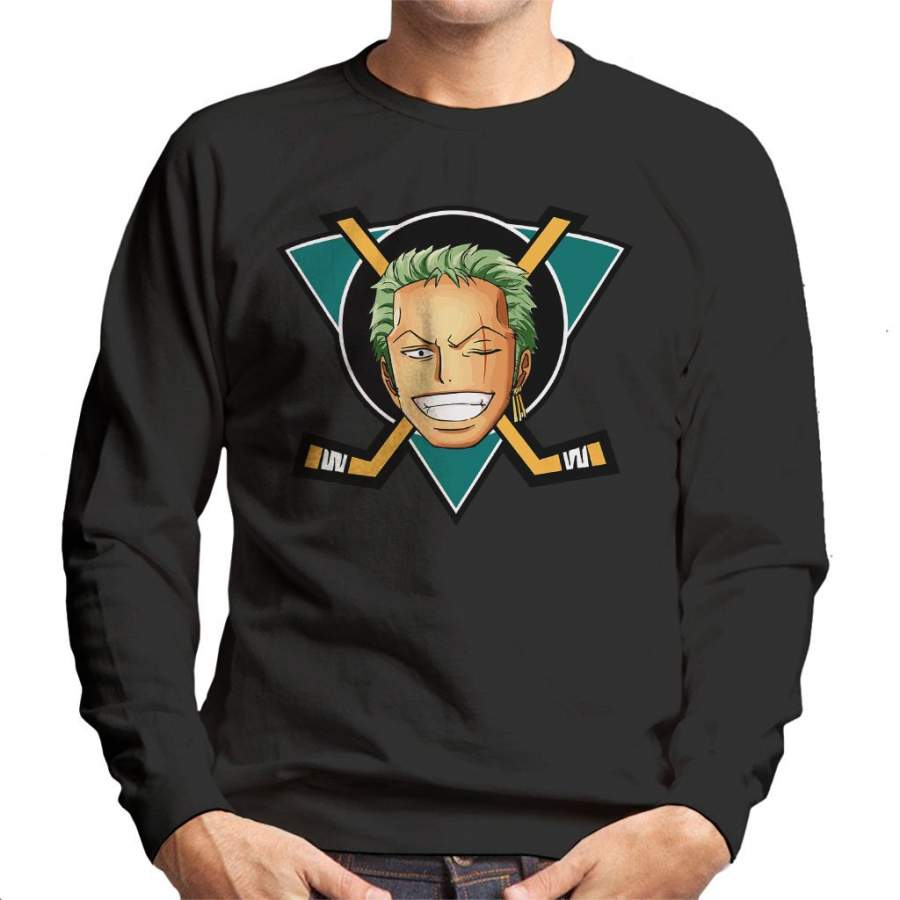 Roronoa Zoro Mighty Ducks One Piece Men’s Sweatshirt
