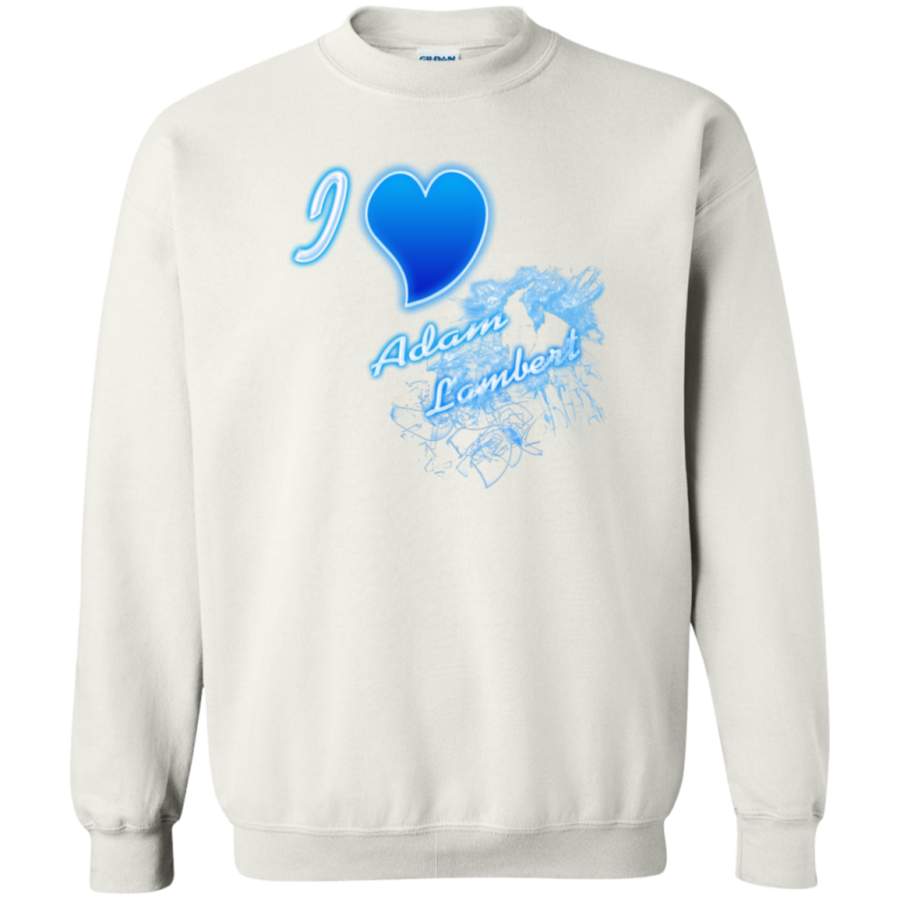 AGR American Idol I love Adam Lambert Crewneck Pullover Sweatshirt