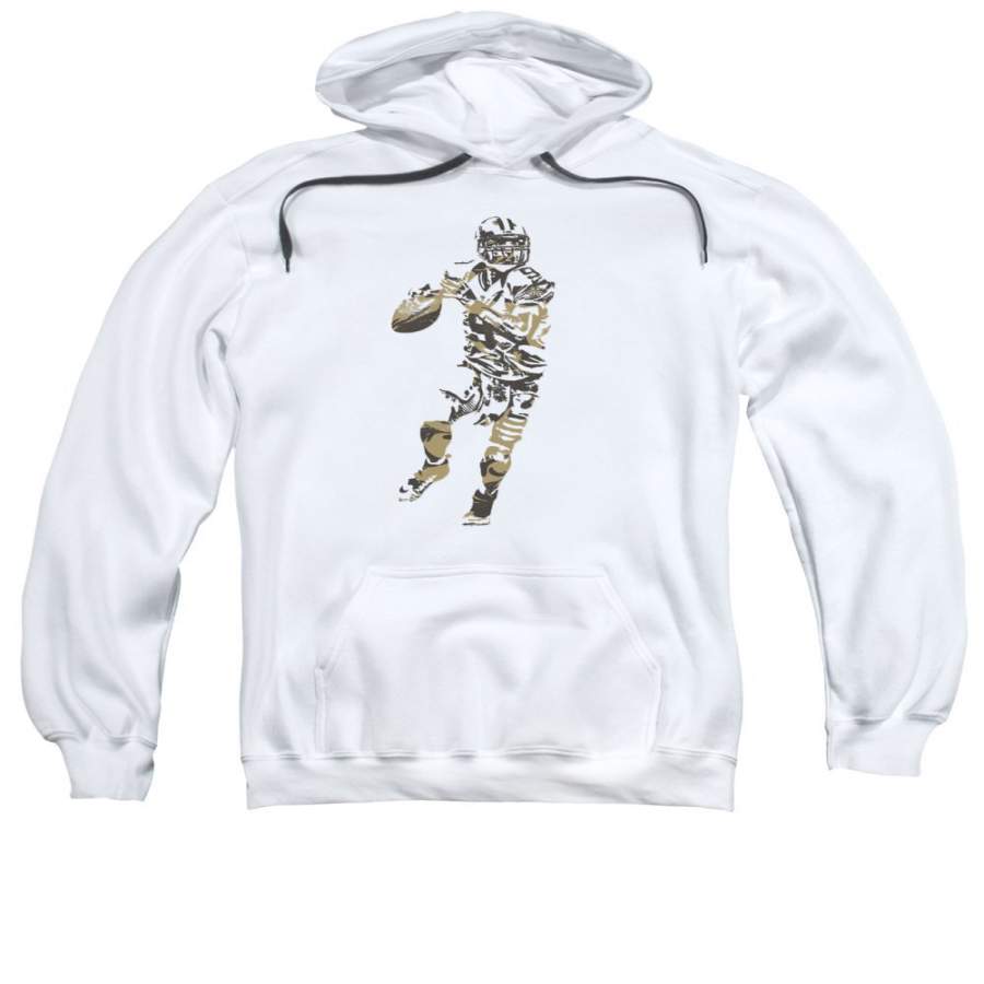 Drew Brees New Orleans Saints Pixel Art Hoodie