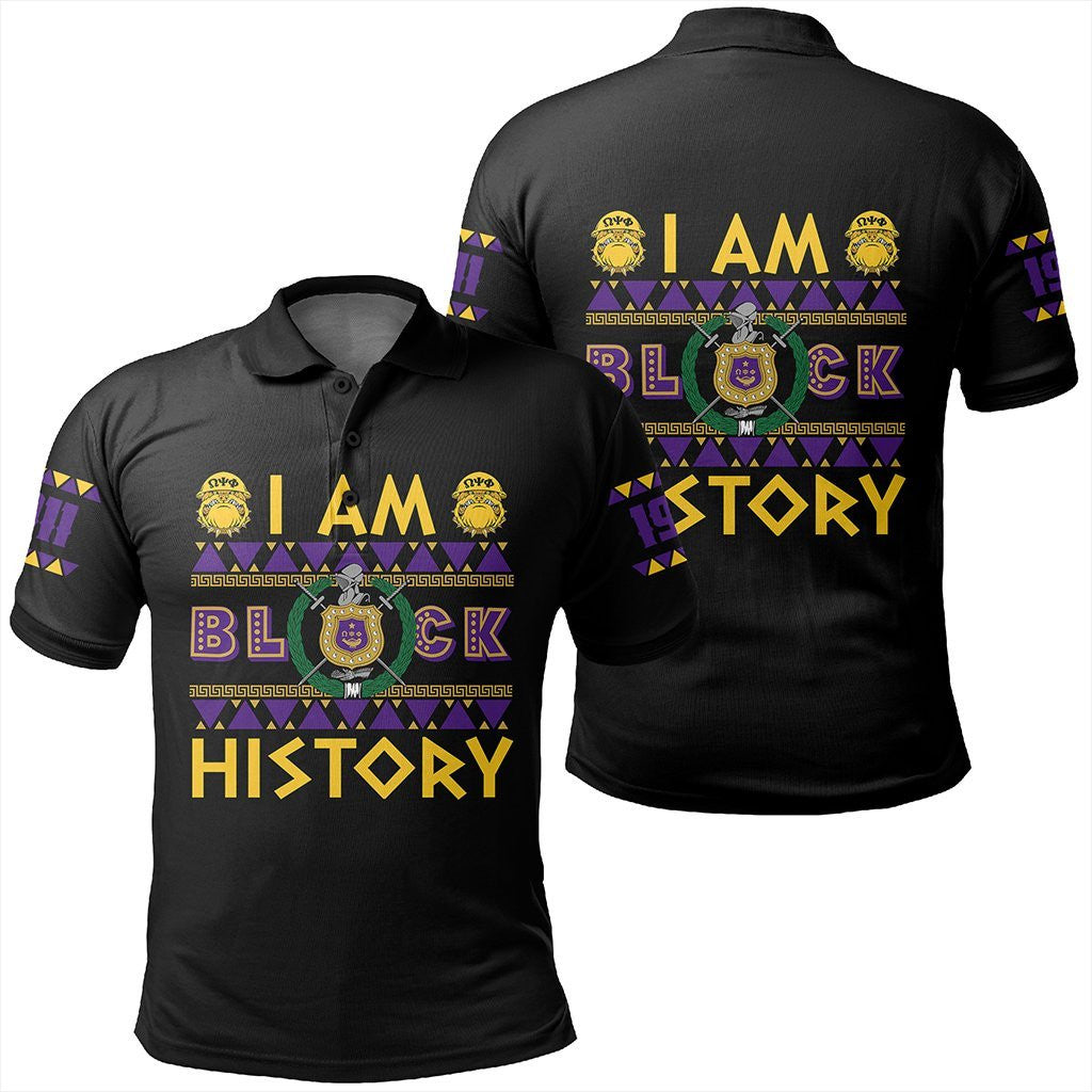 Fraternity Polo – I Am Black History Omega Psi Phi Polo Shirt