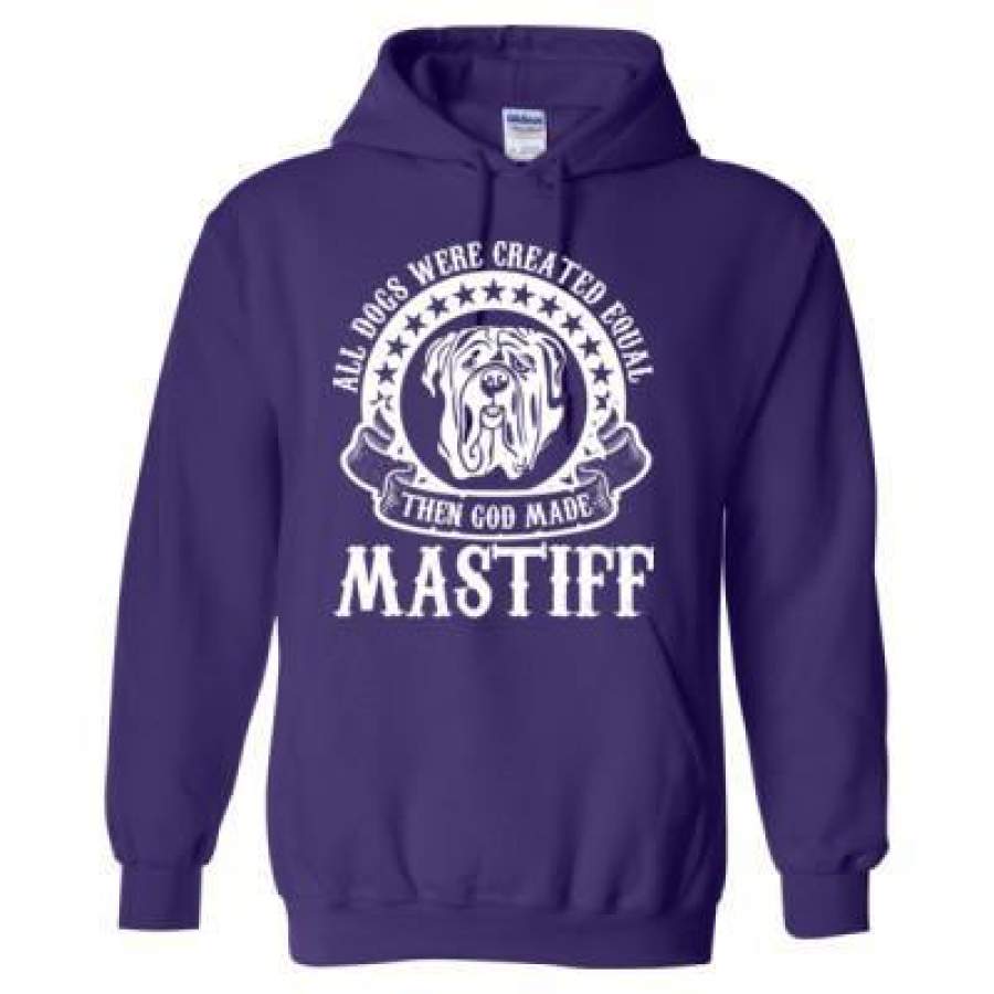 AGR All Dogs Were Created Equal God Made Mastiff – Heavy Blend™ Hooded Sweatshirt