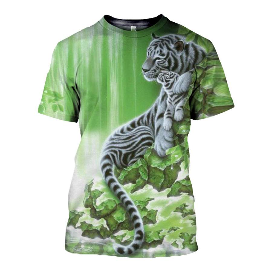 3D All Over Printed Tiger T Shirt Hoodie 5120197