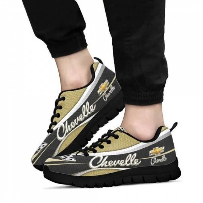 3D Printed Chevrolet Chevelle TDV Sneakers For Men & Women Ver 3 (Yellow) Type 1