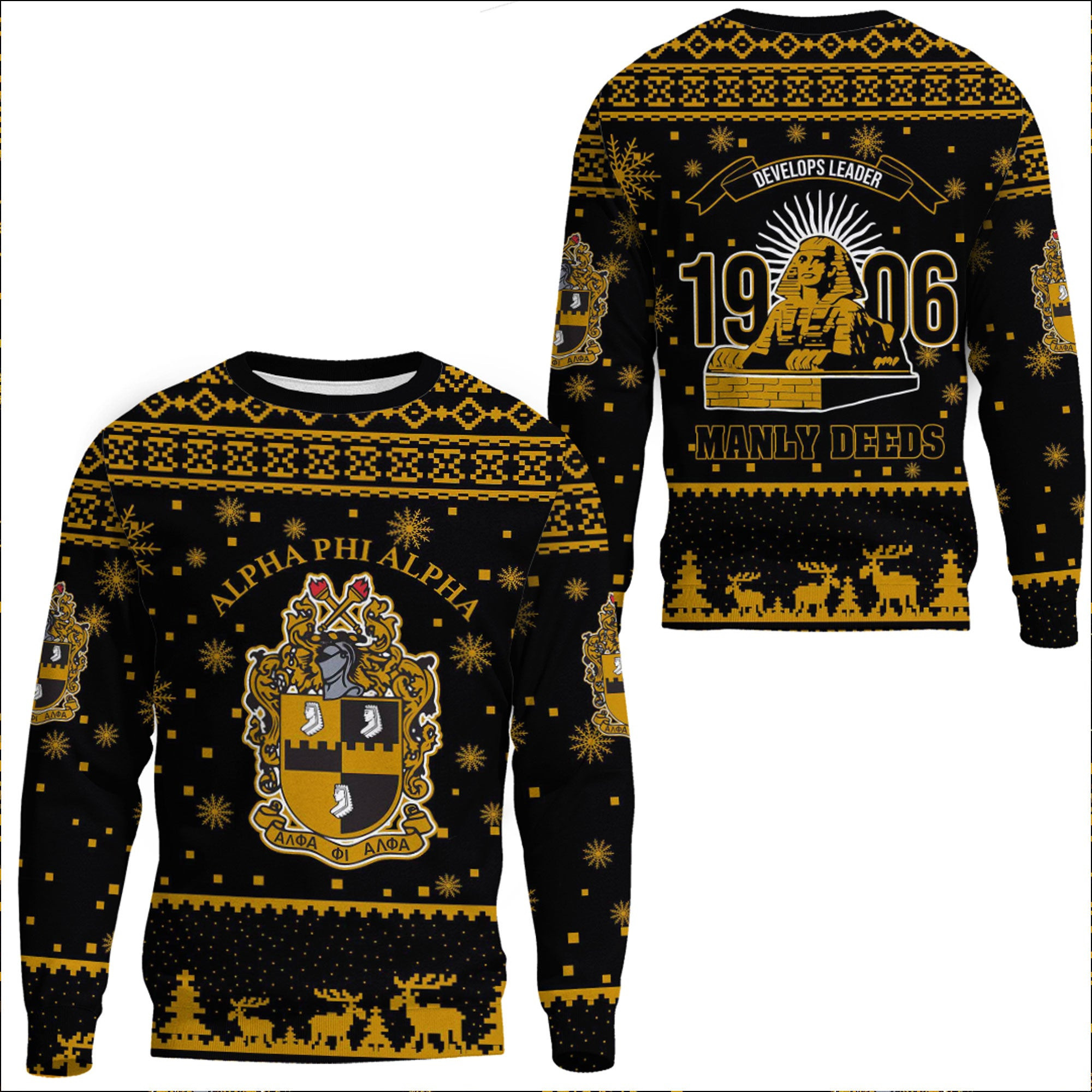 Africa Zone Clothing – Alpha Phi Alpha Christmas Sweatshirts A35