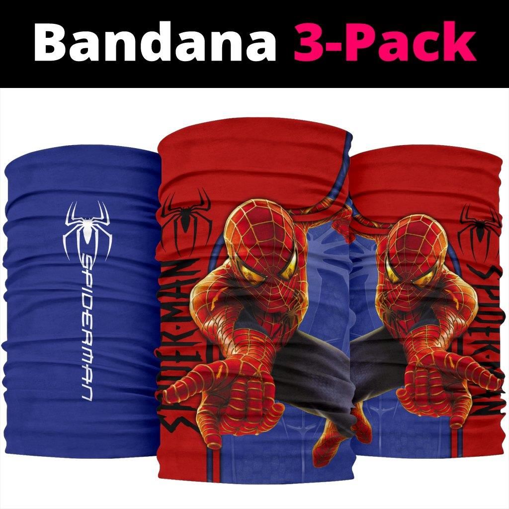 31269-Spider Man All Over Print 3D-Bandana 3Pack