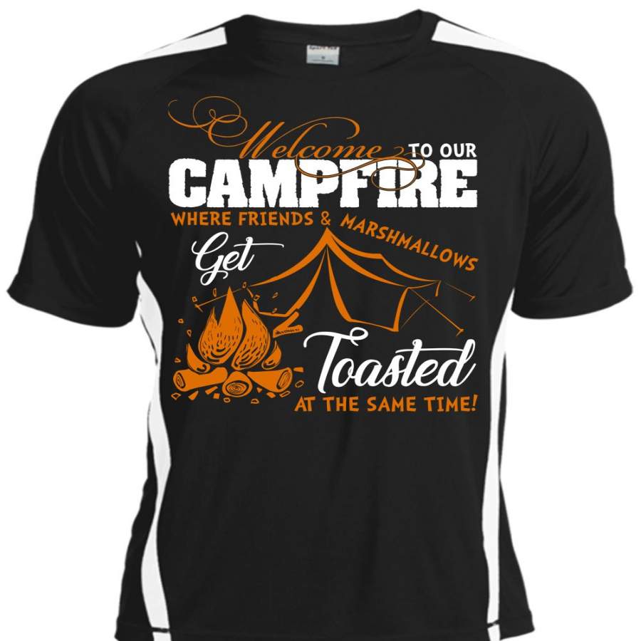 Welcome To Our Campfire T Shirt, Friends And Marshmallows T Shirt, Cool Shirt