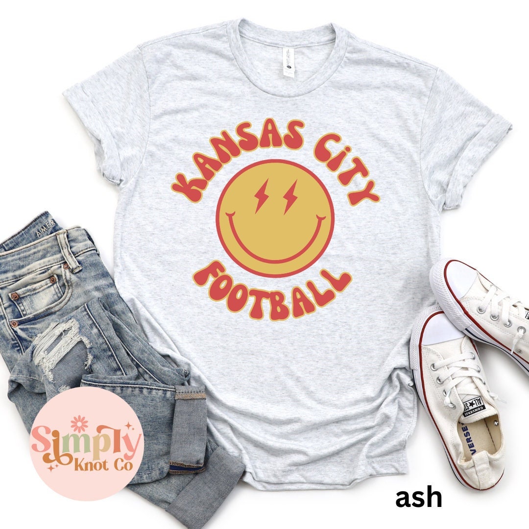 Retro Kansas City Football Shirt, Kansas City Shirt, KC Football Shirt, Kansas City Gift, Kansas City Tshirt, Womens Kansas City Tee, KC Tee