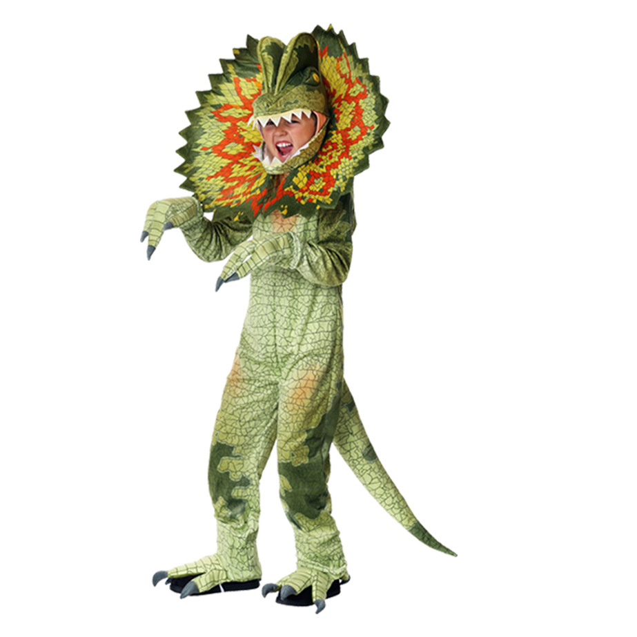 2021 Halloween Children’s Dinosaur Costumes World Tyrannosaurus Cosplay Jumpsuits Stage Party Cos Suits For Kids Christmas Gifts alx