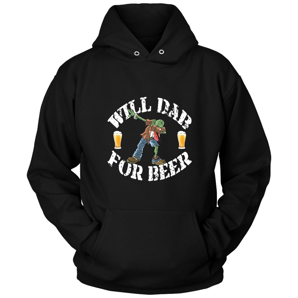 Zombie Beer Drinking Halloween Dab Party Unisex Hoodie