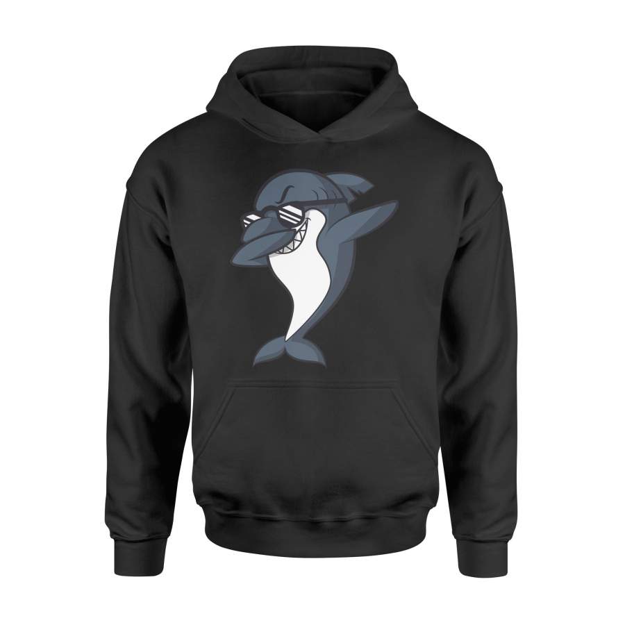 Cool Dabbing Shark Funny Shark Dab Hoodie