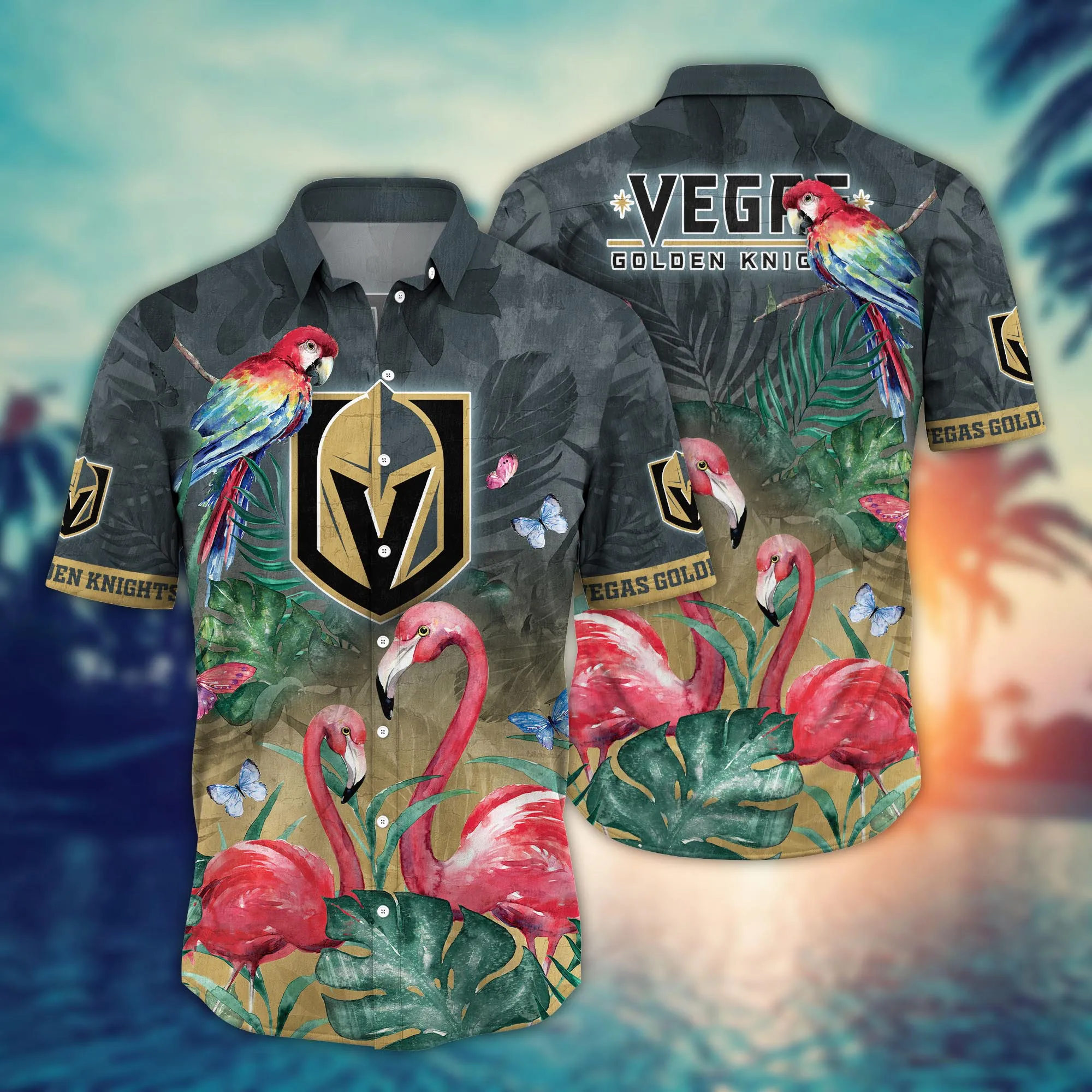 Vegas Golden Knights Nhl Hawaiian Shirt Road Trips Aloha Shirt