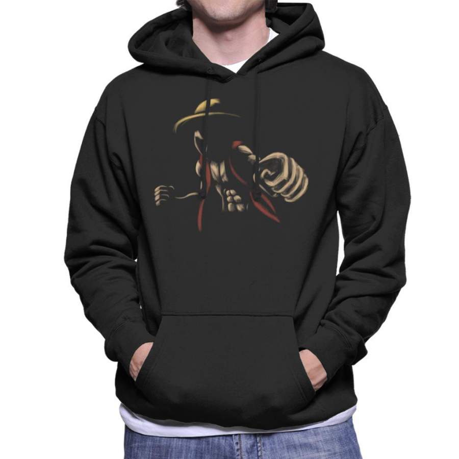 Elastic Pirate Monkey D Luffy One Piece Men’s Hooded Sweatshirt