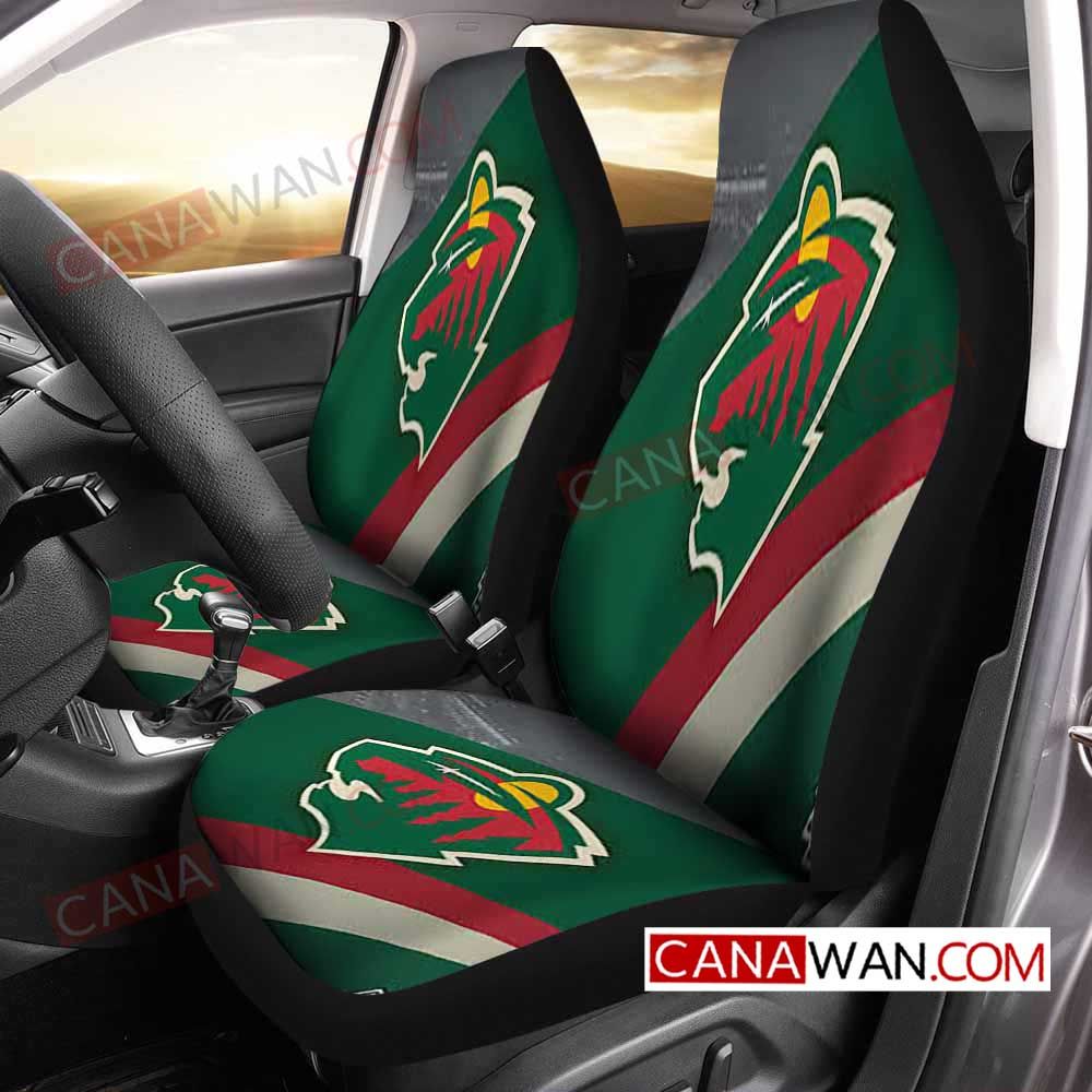 Minnesota Wild Style215 3D Customized Personalized Car Seat Cover