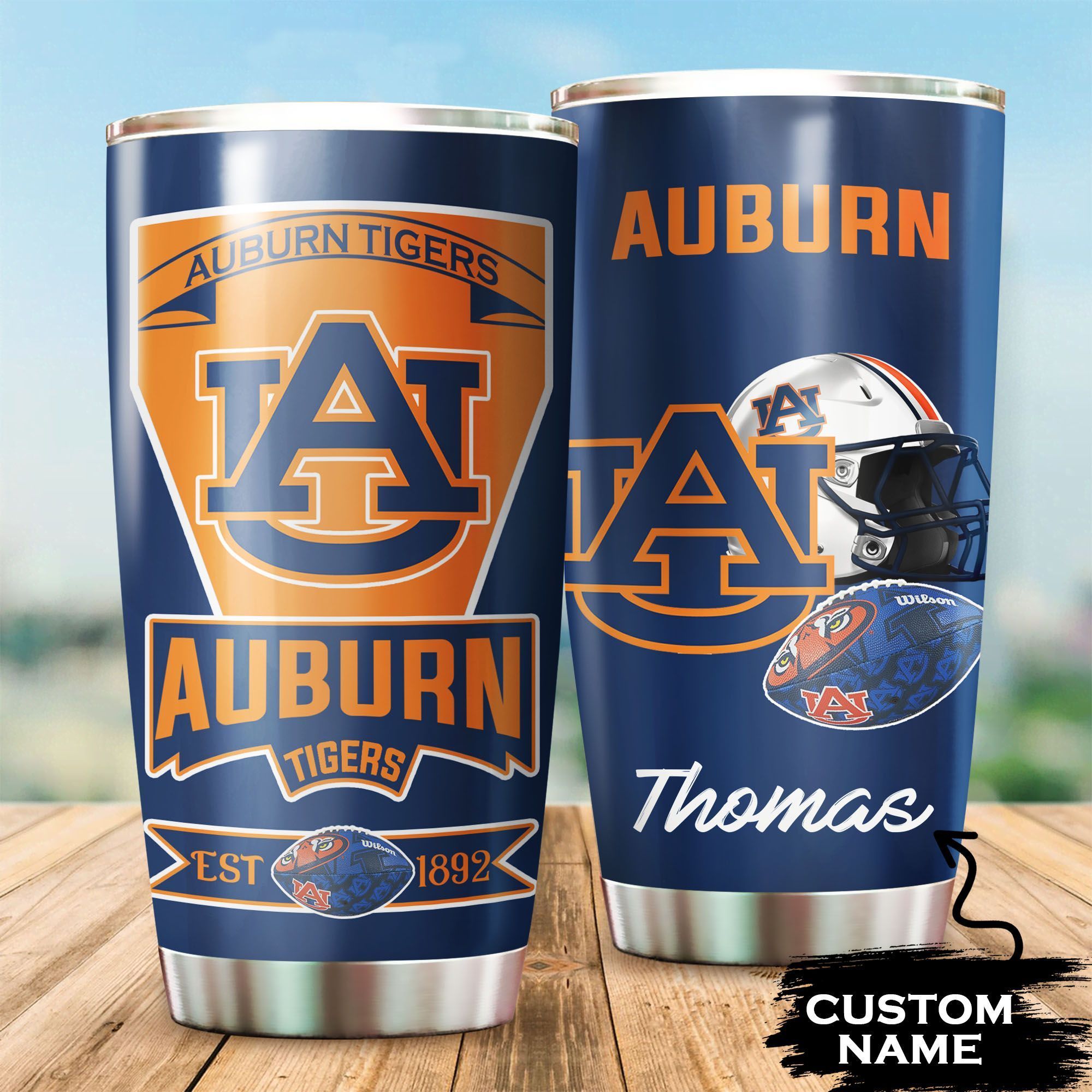 Auburn Tigers Custom Tumbler 127 L1PTT0050