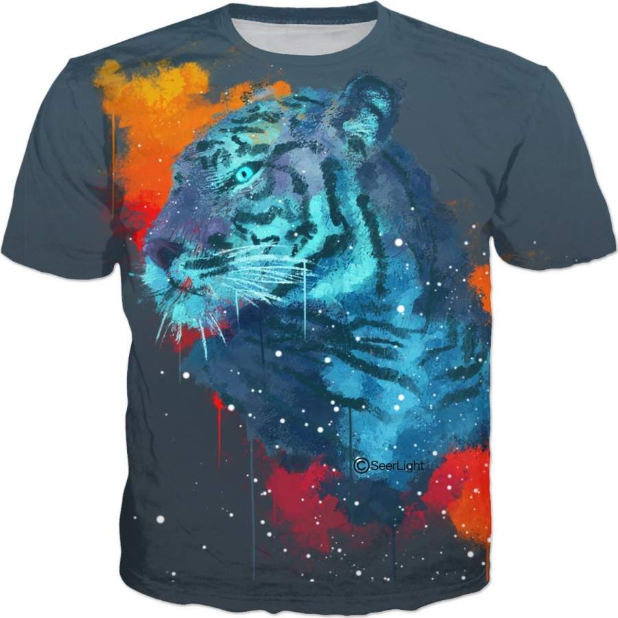 Valor Tiger Men/Women 3D All-Over Print Tshirt