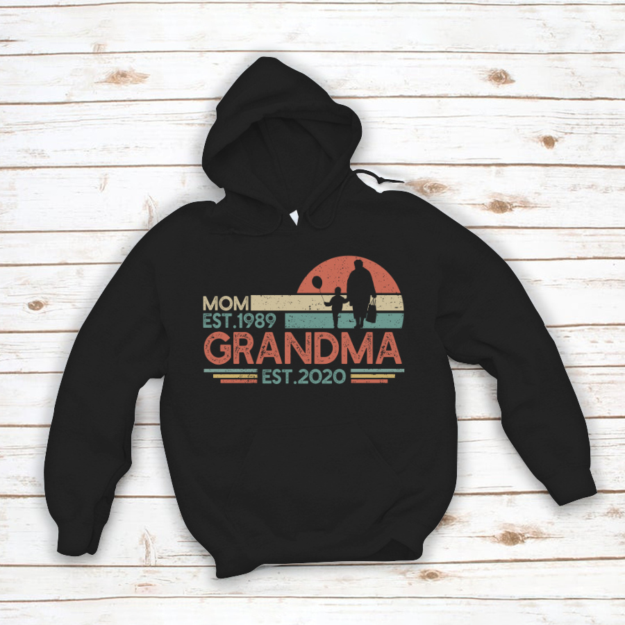 Mom Grandma Vintage Retro Rosie Hoodie