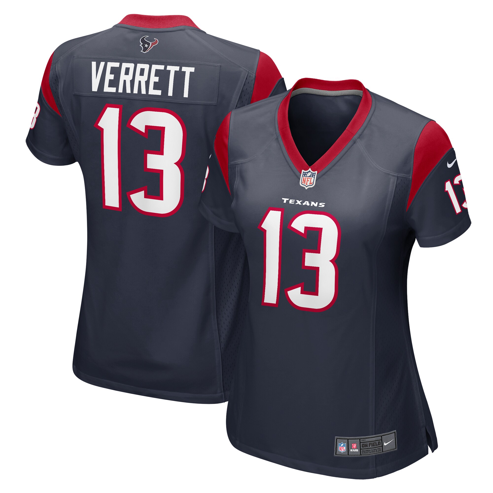 Jason Verrett Houston Texans Women's Game Jersey – Navy