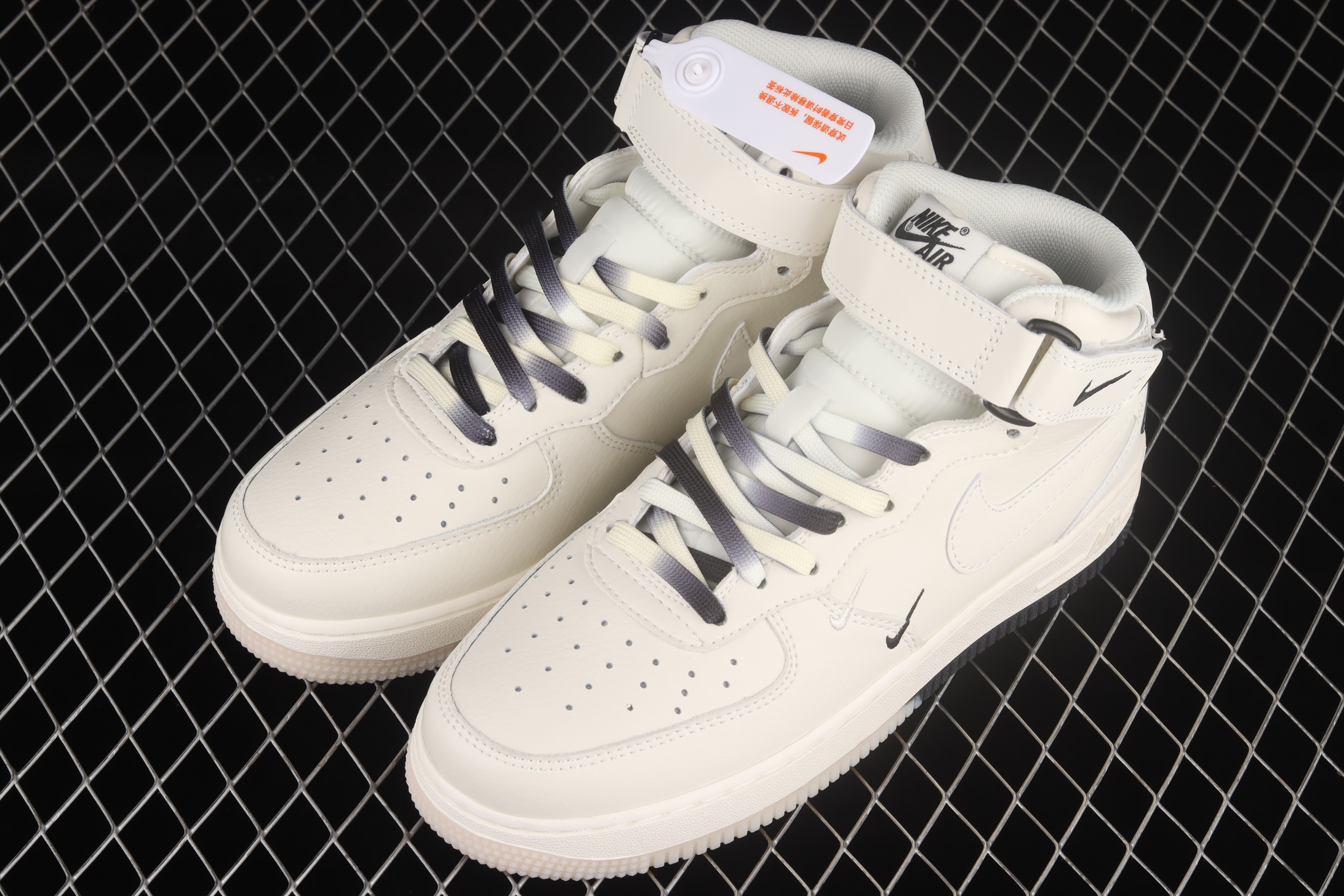 Nike Air Force 1 07 Mid SU19 Beige Black Shoes Sneakers SNK575756243