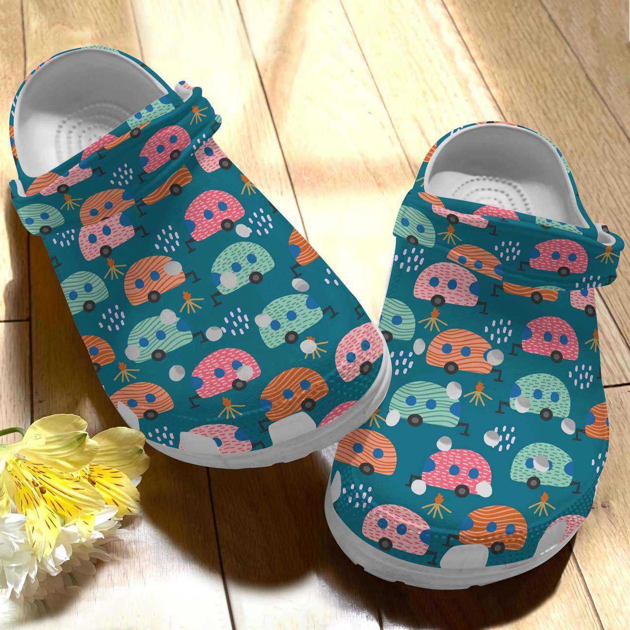 Camping Personalize Clog, Custom Name, Text, Fashion Style For Women, Men, Kid, Print 3D Cute Campers