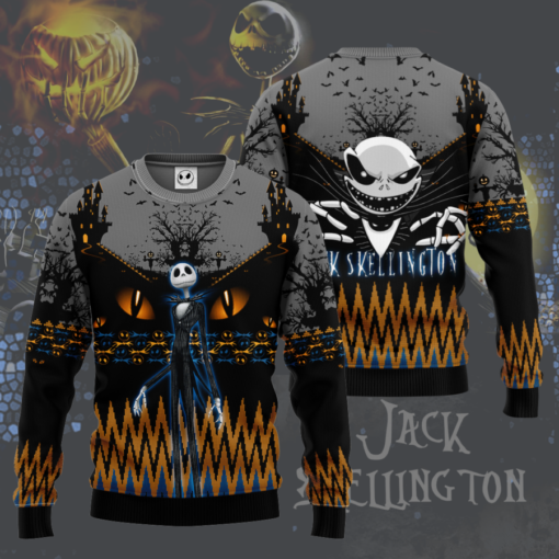 Jack Skellington Halloween 3D All Over Printed Sweatshirt For Men And Women, Gift For Halloween Day, Happy Halloween