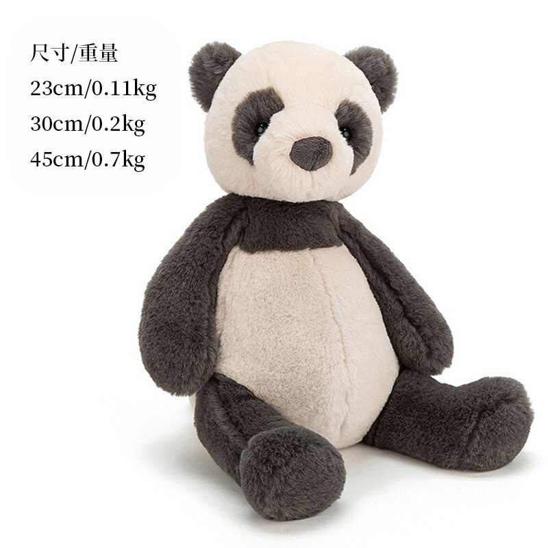 Kawaii Soft Fluffy Hair Elephants Piggy Brown TeddyBear Baby Cuddly Doll Panda Dinosaur Stuffed Cartoon Animals Kids Appease Toy alx