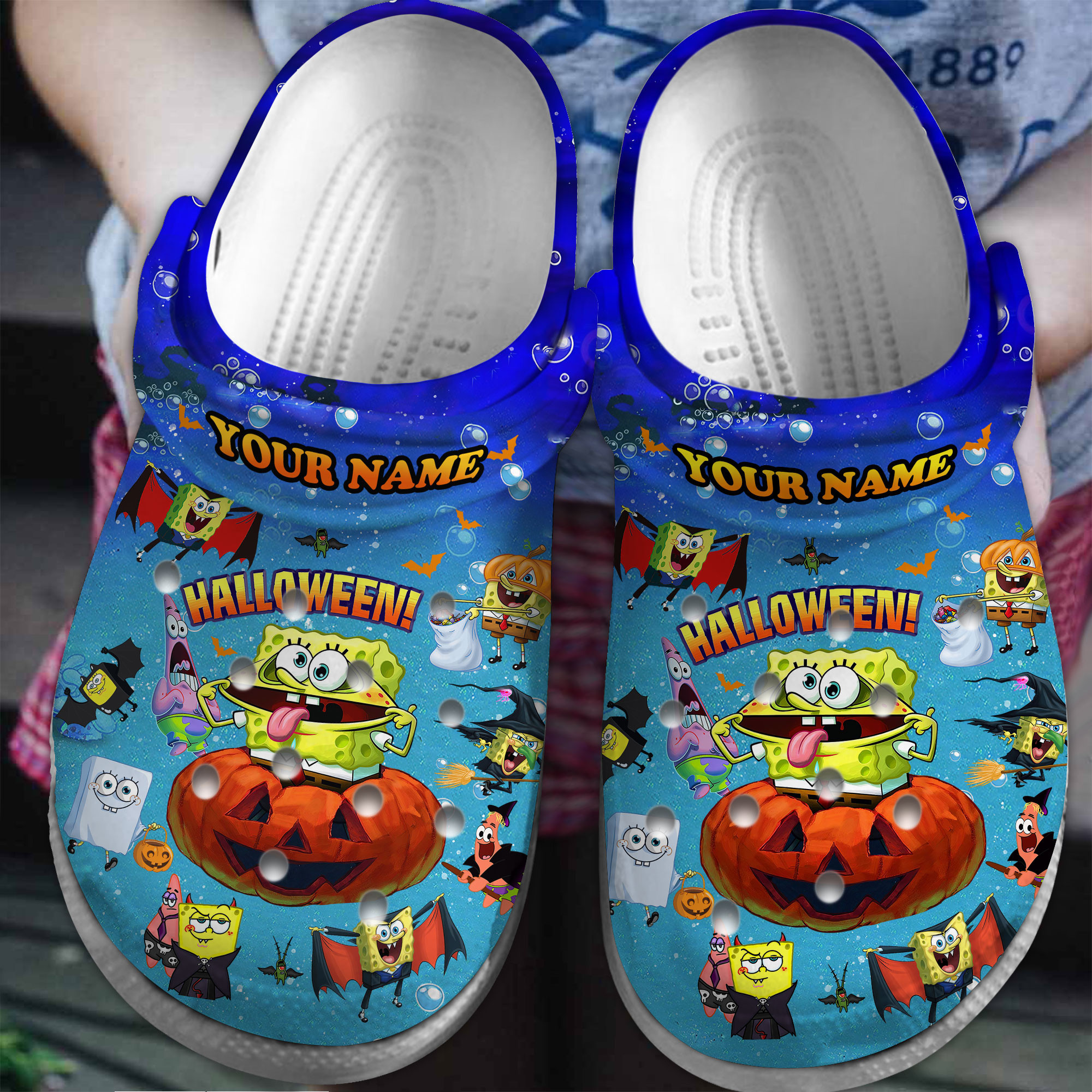 SpongeBob SquarePants Cartoon Crocs Crocband Clogs Shoes Comfortable For Men Women and Kids 2