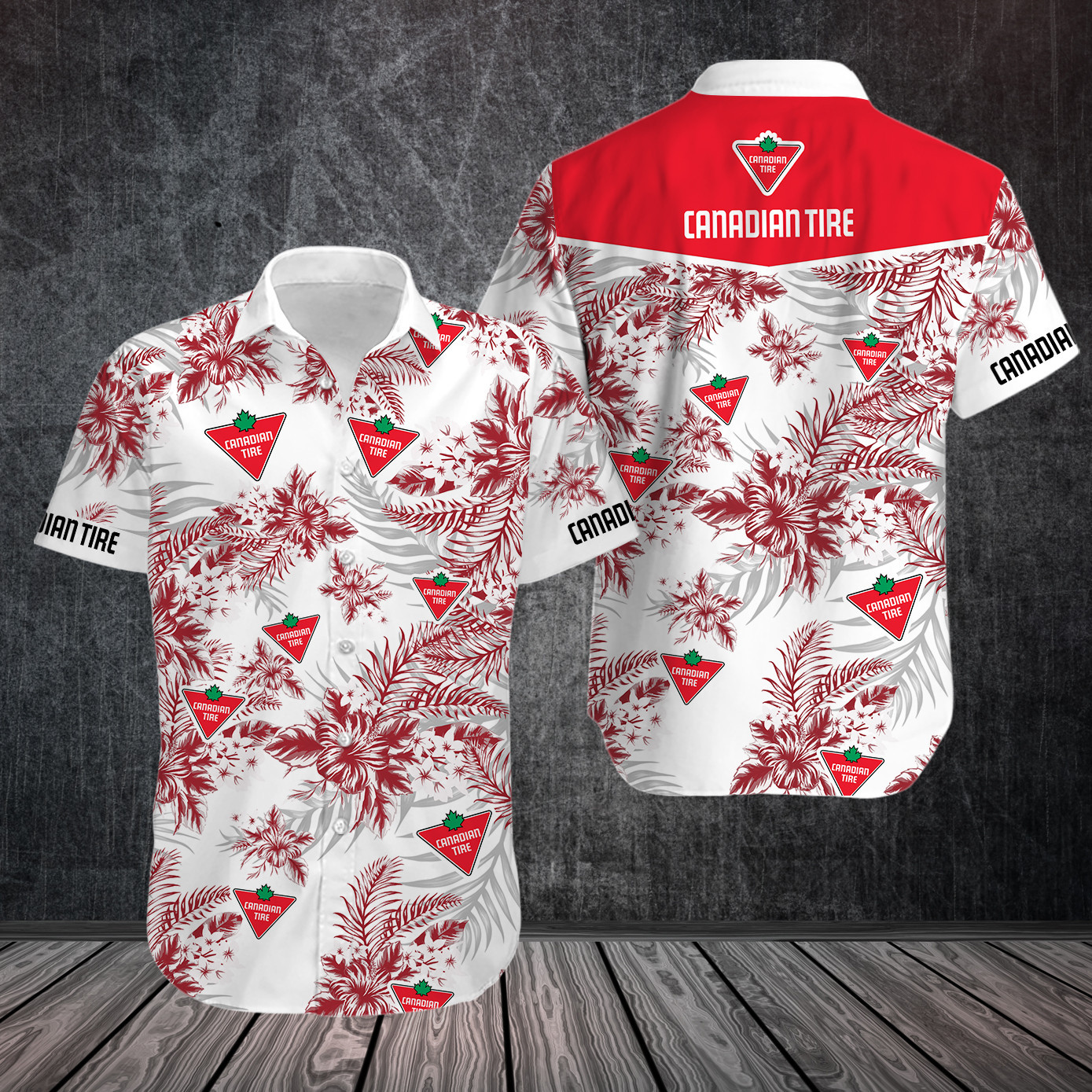 Canadian Tire Uniform Shirt Hawaiian Ha75659