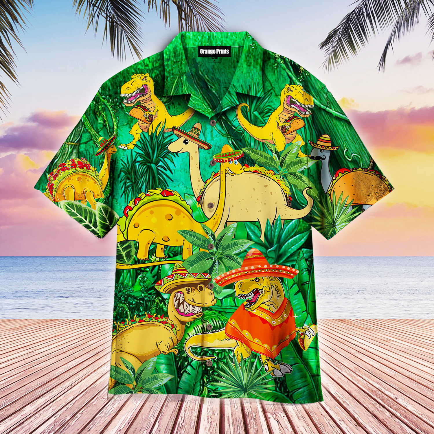 Cinco De Mayo Taco Dinosaur Aloha Hawaii Shirts For Men Women Ha85557