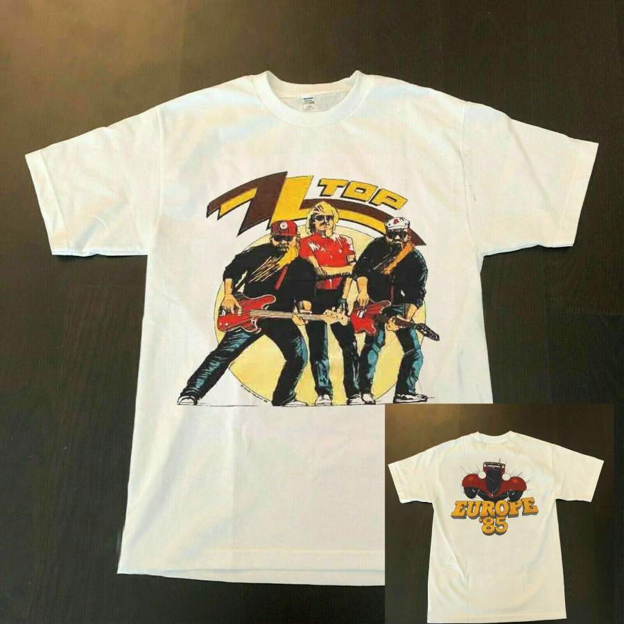 Zz Top Shirt 1985 Afterburner Tour E …