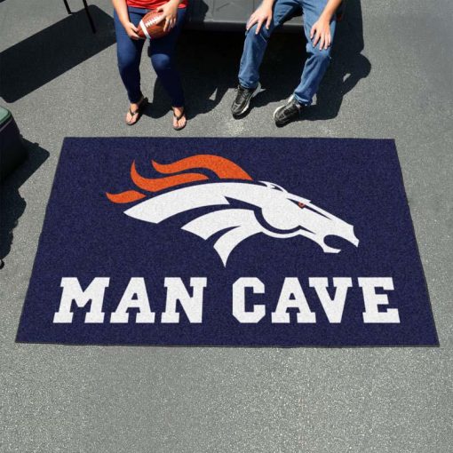 Denver Broncos Man Cave Ultimat Logo Custom Area Rug Carpet Full Sizes Home Living Rugs Carpet Decor