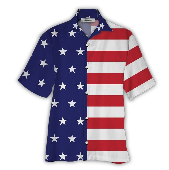 American Flag Hawaiian Shirt | Unisex | Adult | Hw5712