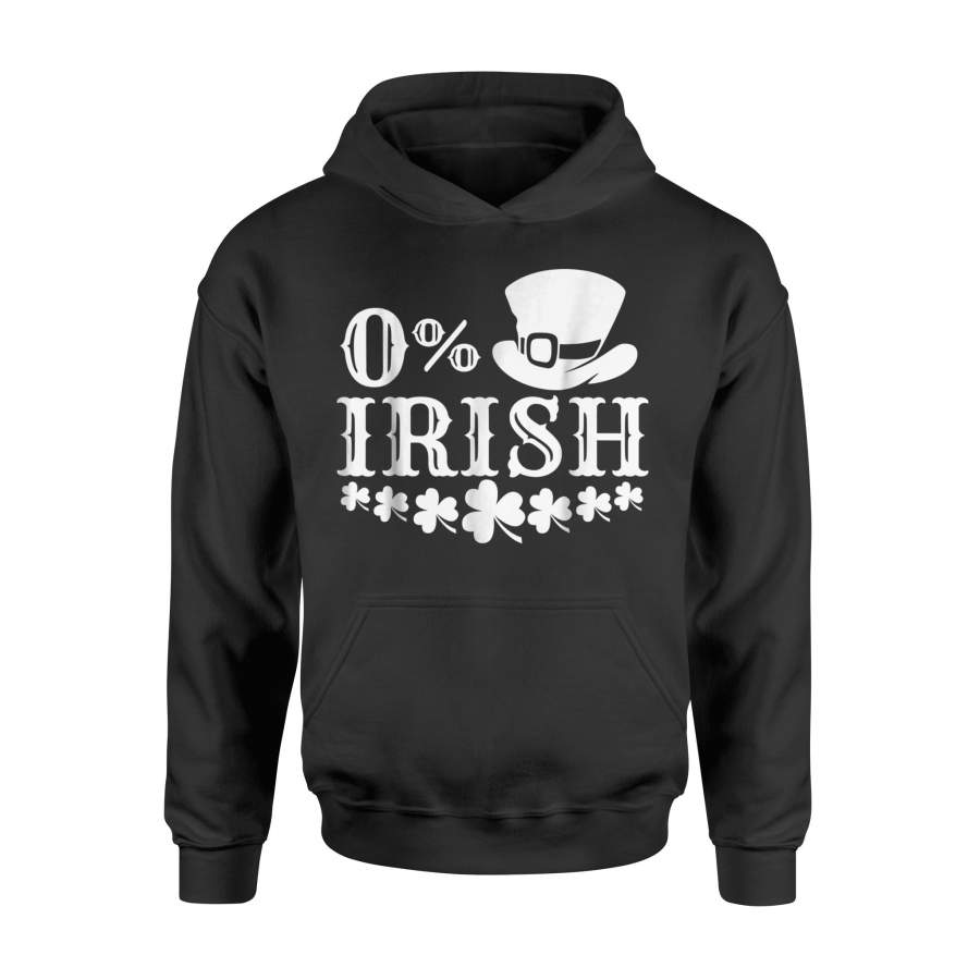 0 Irish Funny St Patrick's Day Shamrock Leprechaun Hoodie