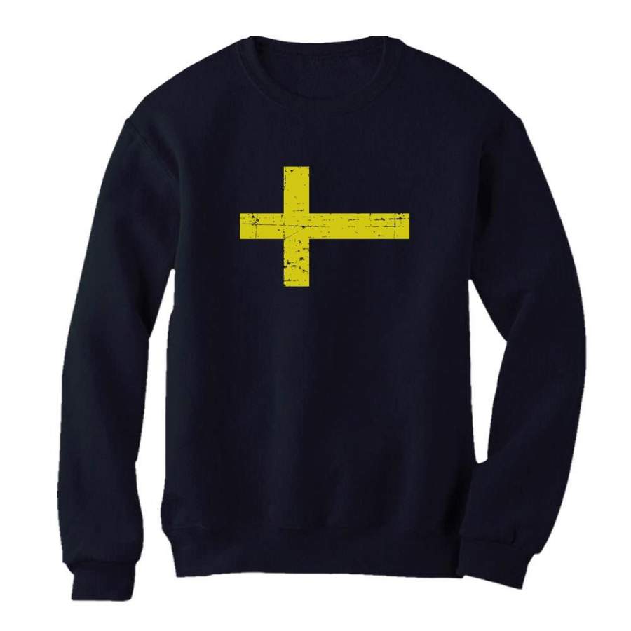 Vintage Sweden Flag Women Sweatshirt