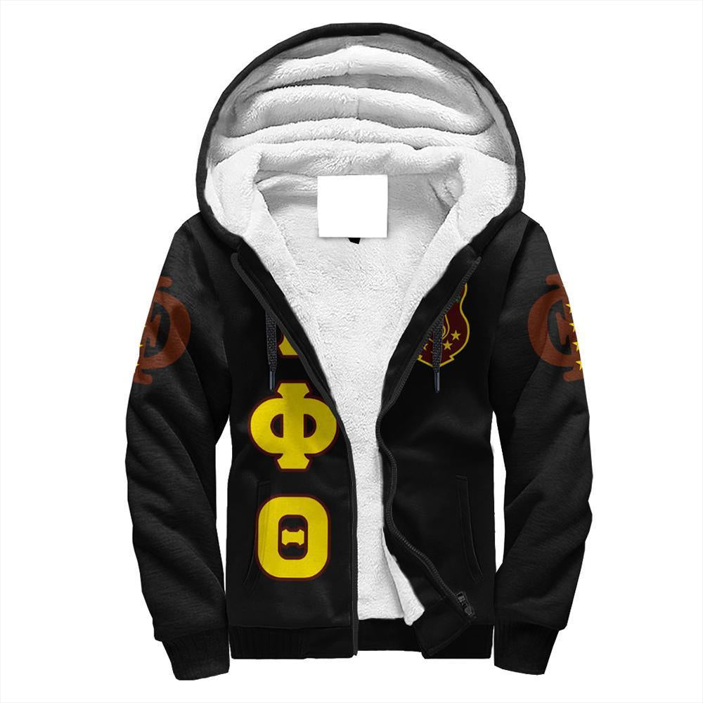 Greek Life Hoodie – Iota Phi Theta Letters Sherpa Hoodie J0