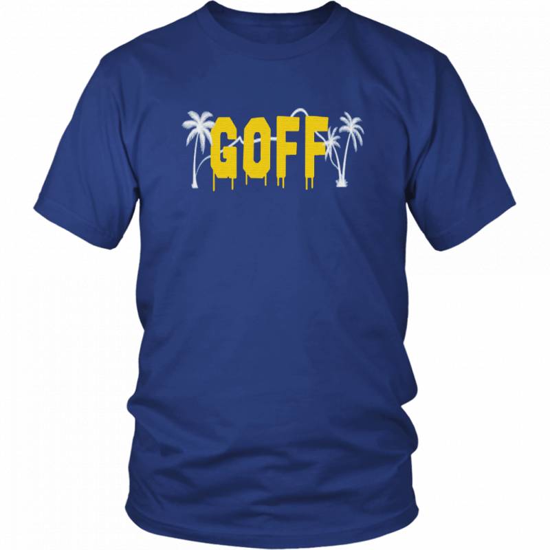 GOFF HOLLYWOOD SHIRT LOS ANGELES RAMS NFC CHAMPIONS Jared Goff