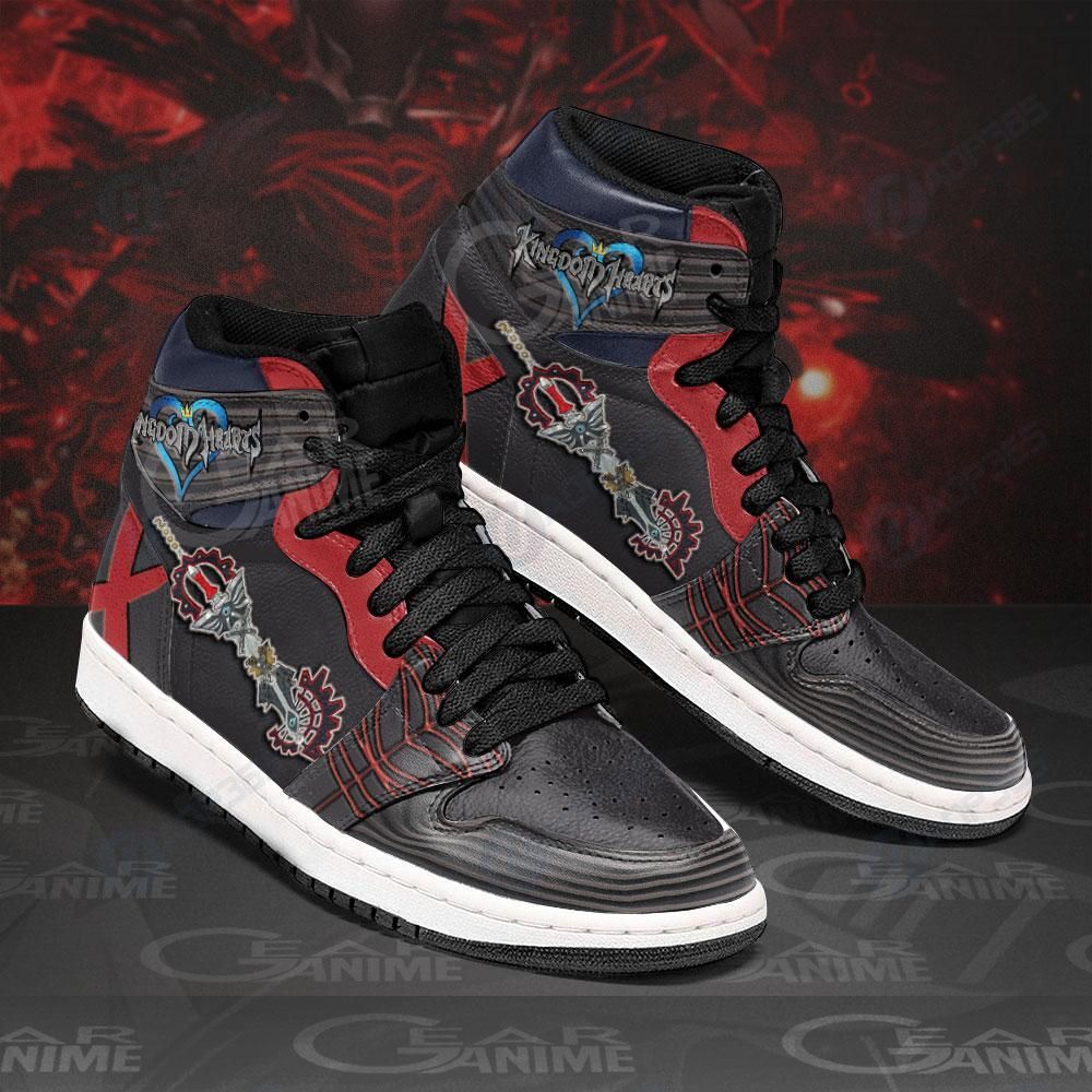 Kingdom Hearts Vanitas Sword Sneakers Anime Shoes Air Jordan 13 Shoes Hajd2403343