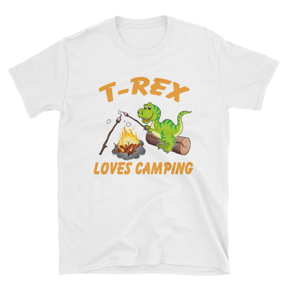 T-Rex Loves Camping Unisex T-Shirt