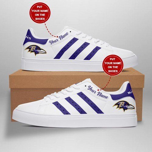 Baltimore Ravens Football Personalized Custom Sneakers Gift For Fan