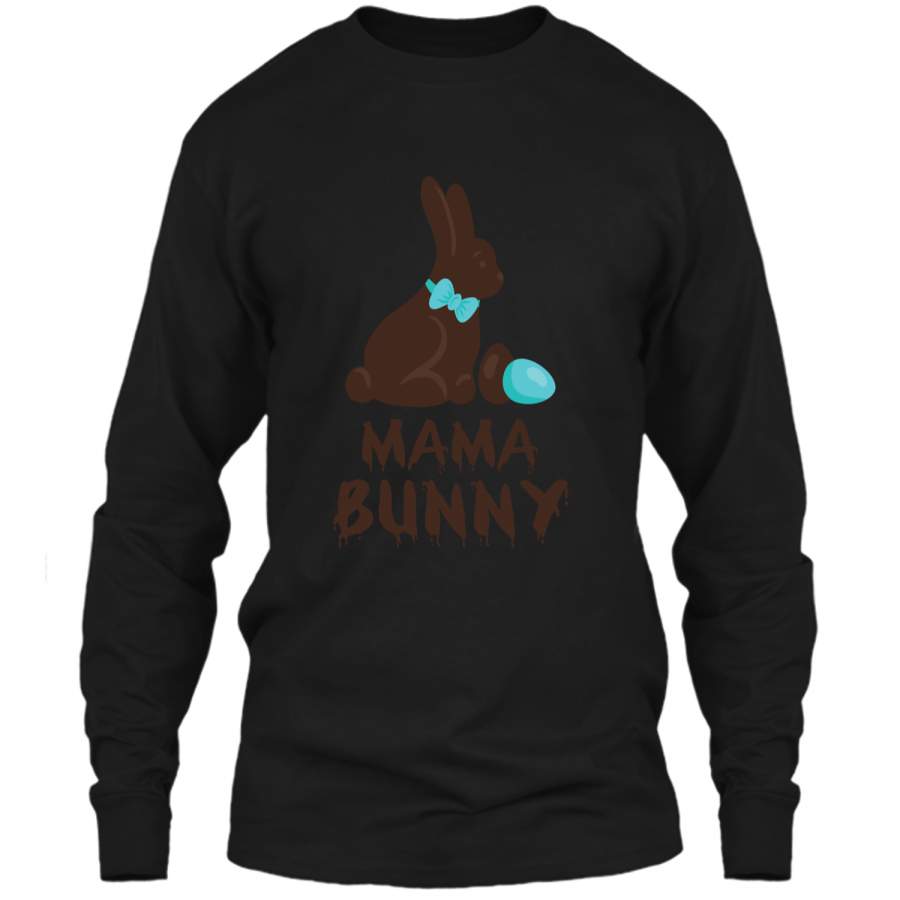 Chocolate Easter Mama Funny Bunny Family Couples T Shirt LS Ultra Cotton Tshirt