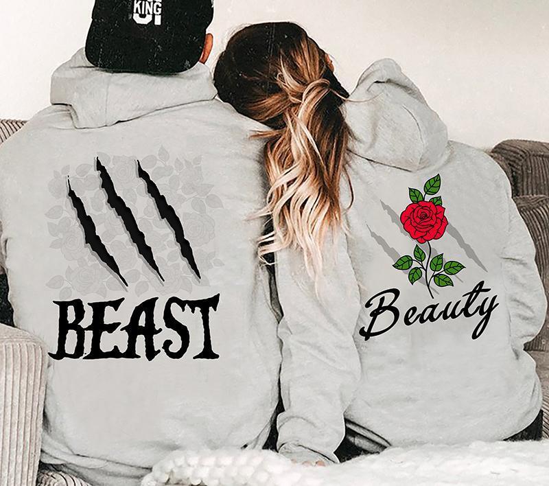 Beast/ Beauty Hoodies For Matching Couples – Sothwarm