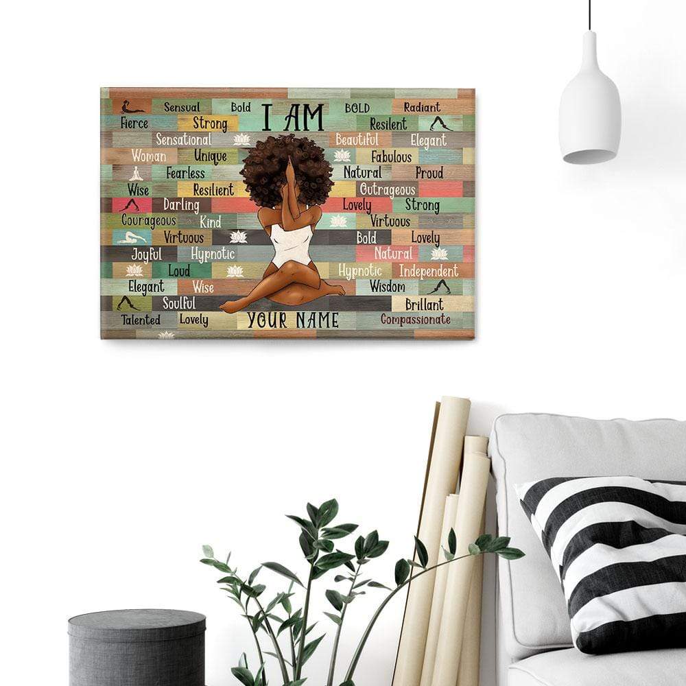 Yoga I’M The Black Girl, Black Woman Poster Livingroom Decoration