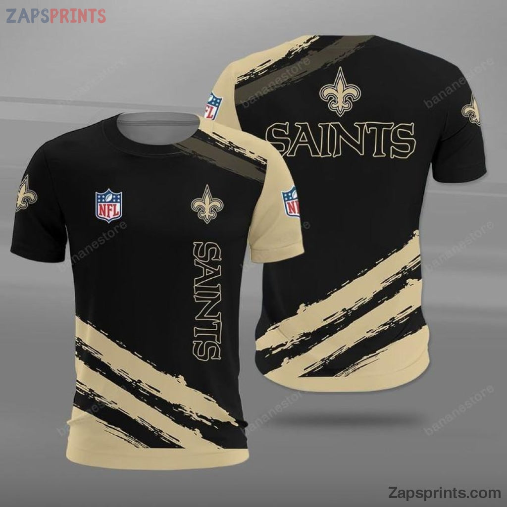 New Orleans Saints 3 D Classic T Shirt V2 Gift For Fan Football Lovers