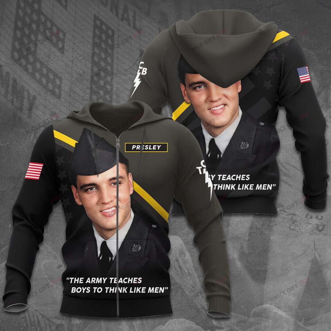 Elvis Presley Zip Hoodie 3D 3Zh-B8C4