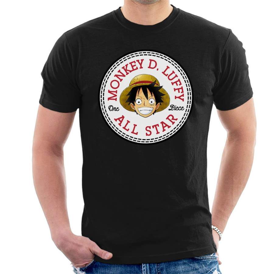 Monkey D Luffy One Piece Converse All Star Men’s T-Shirt