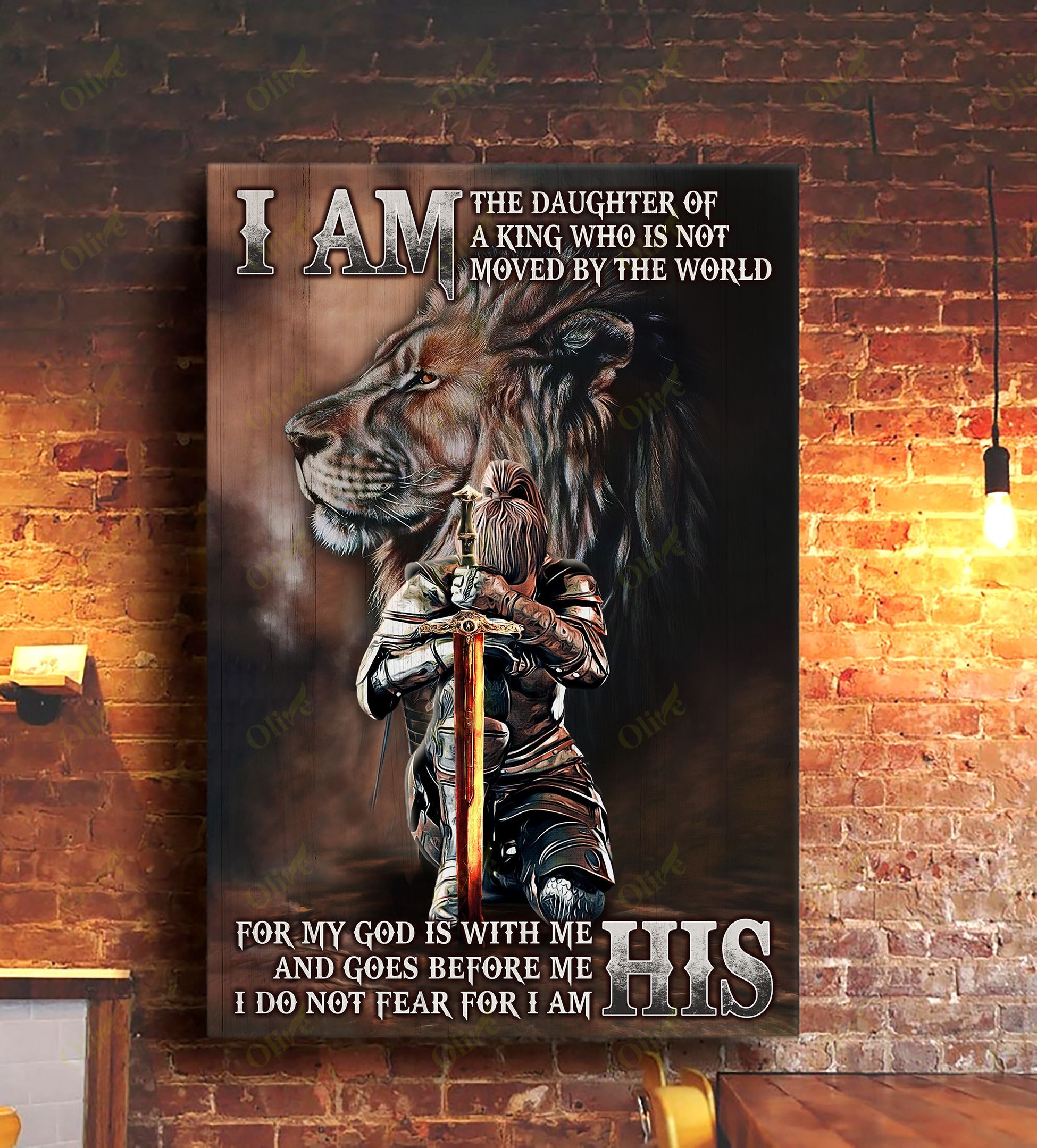 Jesus – I Am The Daughter Of God Easter Canvas And Poster | Wall Decor Visual Art