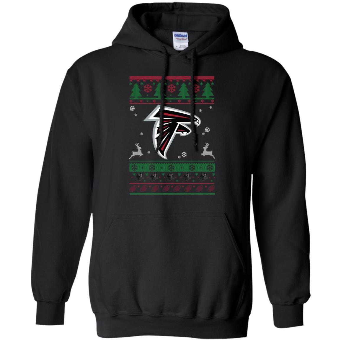 Atlanta Falcons Logo Football Teams Ugly Christmas Sweater Men Pullover Hoodie