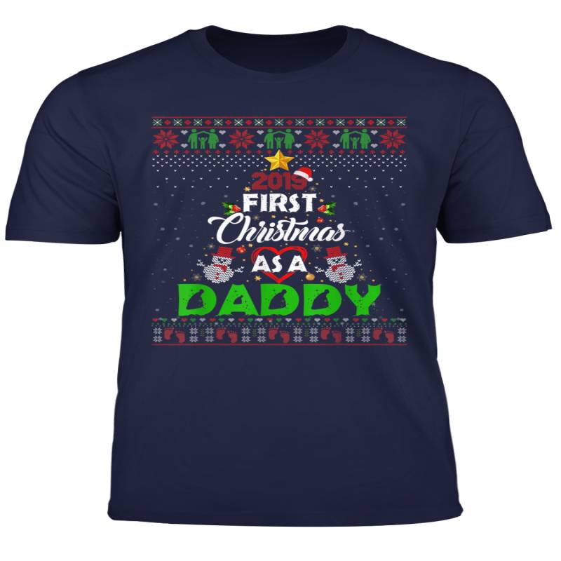 2019 First Christmas As A Daddy New Dad Ugly Sweater T Shirt