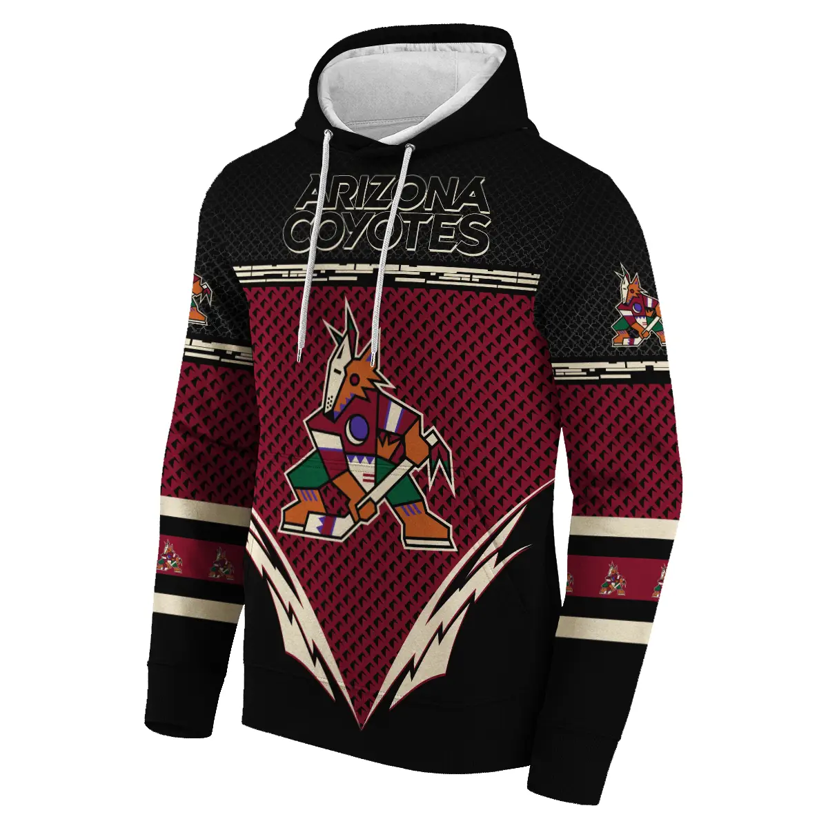 Arizona Coyotes National Hockey League All Over Prints Blnhl010924Achd  Hoodie